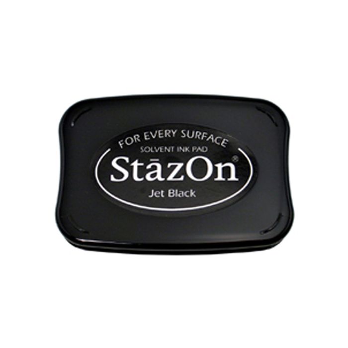 Stempelkissen StazOn groß Jet Black 95x65 mm