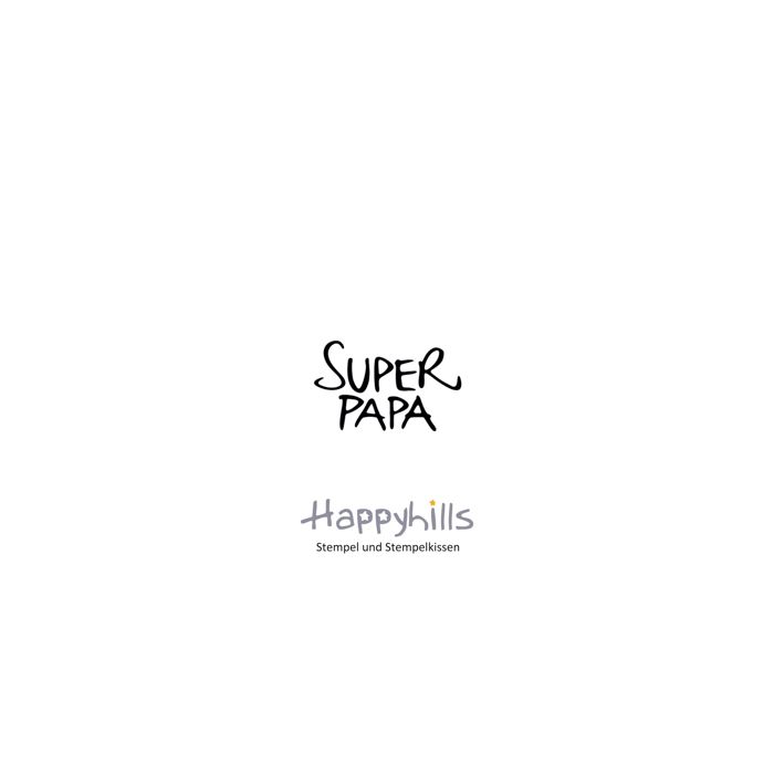 Stempel Super Papa 1,85x3 cm