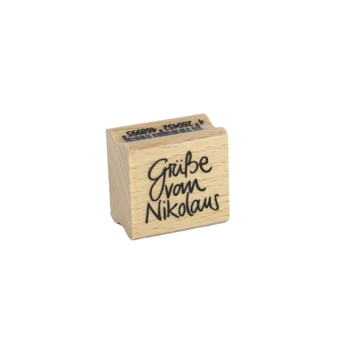 Stempel Grüße vom Nikolaus 2,1x2,3 cm, Bild 2 von 4