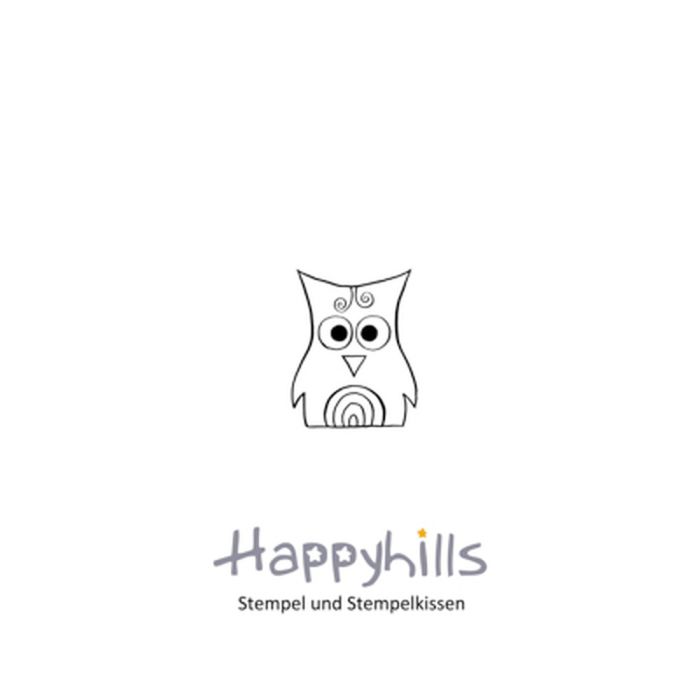 Stempel Eule 2,3x1,8 cm Happyhills Stempel
