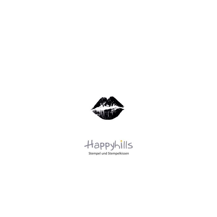 Stempel Stempel Kussmund 1,9x3 cm Happyhills Stempel