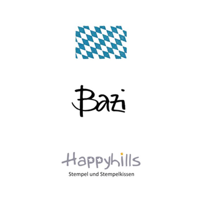 Stempel Bazi 2,3x1,4 cm Happyhills Stempel