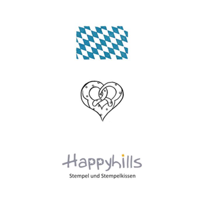 Stempel Brezenherz klein 2,2x2,3 cm Happyhills Stempel