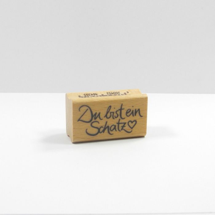 Stempel Du bist ein Schatz 2,1x4,5 cm, Bild 2 von 3