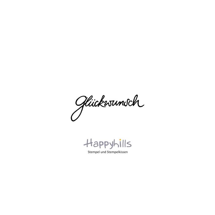 Stempel Glückwunsch 4,8x1,78 cm