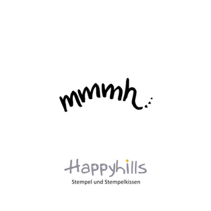 Stempel mmmh 1,4x3,8 cm Happyhills Stempel