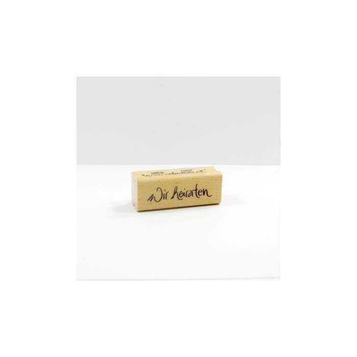Stempel wir heiraten 1,3x5,3 cm, Bild 2 von 3