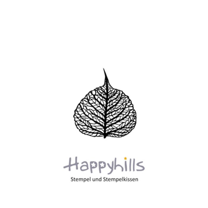 Stempel Blattskelett 2,5x2,82 cm
