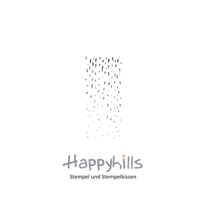 Stempel Regen/Strichverlauf 2x4,5 cm
