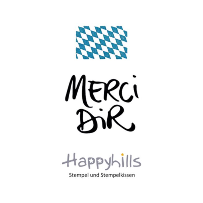 Stempel Merci Dir 3,3x2,65 cm