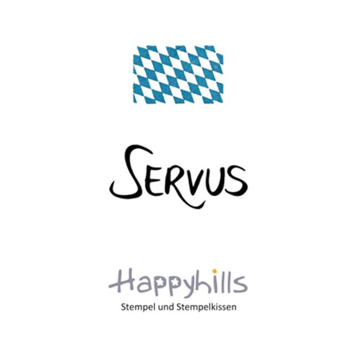 Stempel Servus 1,8x3,86 cm Happyhills Stempel