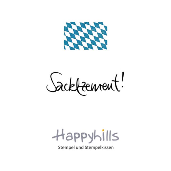 Stempel Sacklzement 4,8x1,55 cm Happyhills Stempel