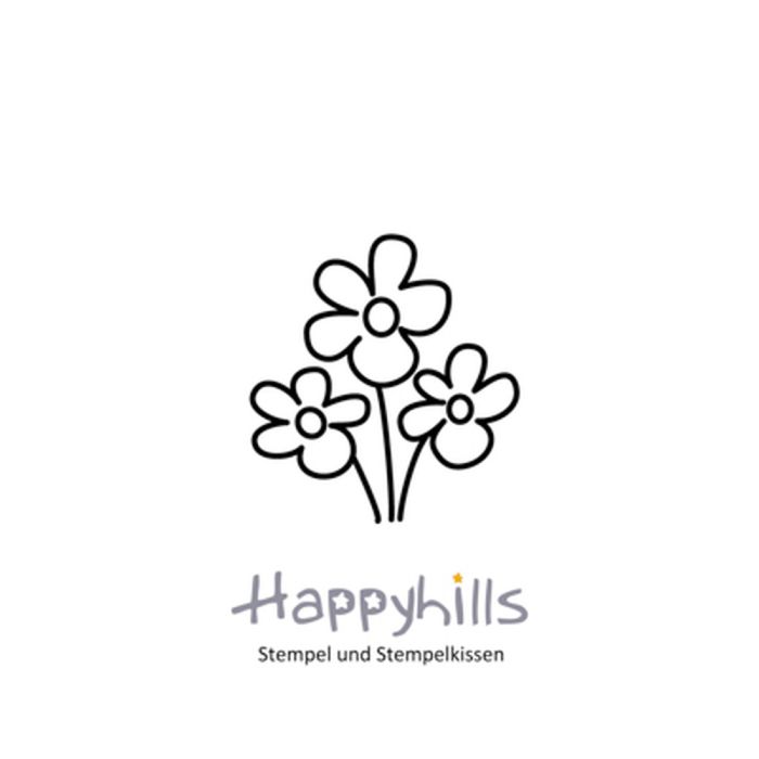 Stempel Blumenstrauss 3,6x2,75 cm