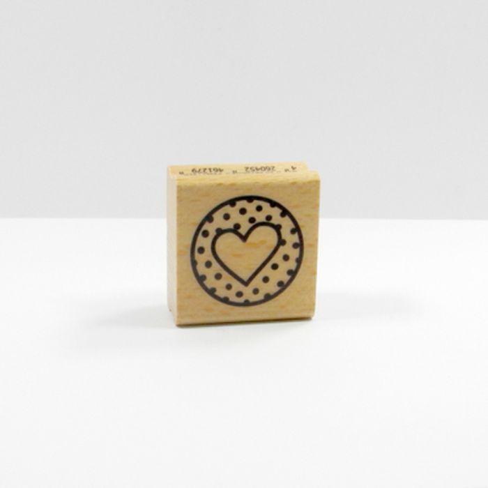 Stempel Herzkreis m, Punkten 3,6x3,6 cm, Bild 2 von 3