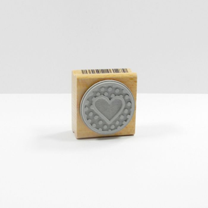Stempel Herzkreis m, Punkten 3,6x3,6 cm, Bild 3 von 3