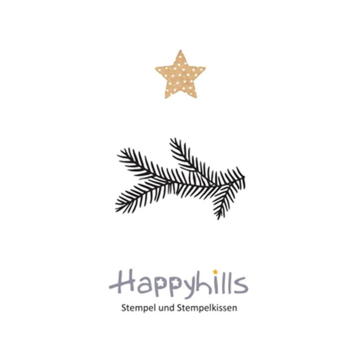 Stempel Tannenzweig 4,4x2,8 cm