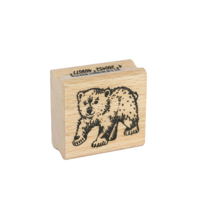 Stempel Eisbär läuft nach links 3,5x3,1 cm, Bild 2 von 4
