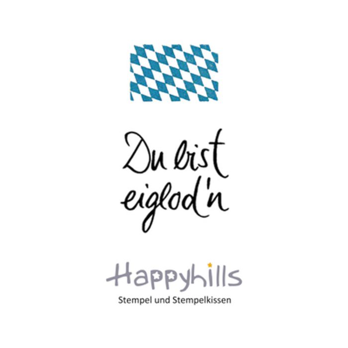 Stempel Du bist eiglodn 2,2x2,3 cm