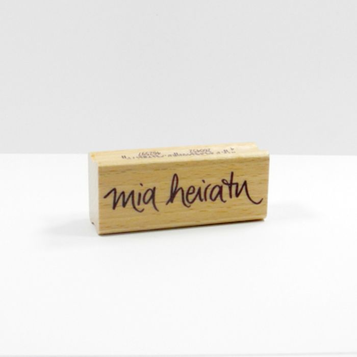Stempel Mia heiratn 6,5x1,5 cm, Bild 2 von 3