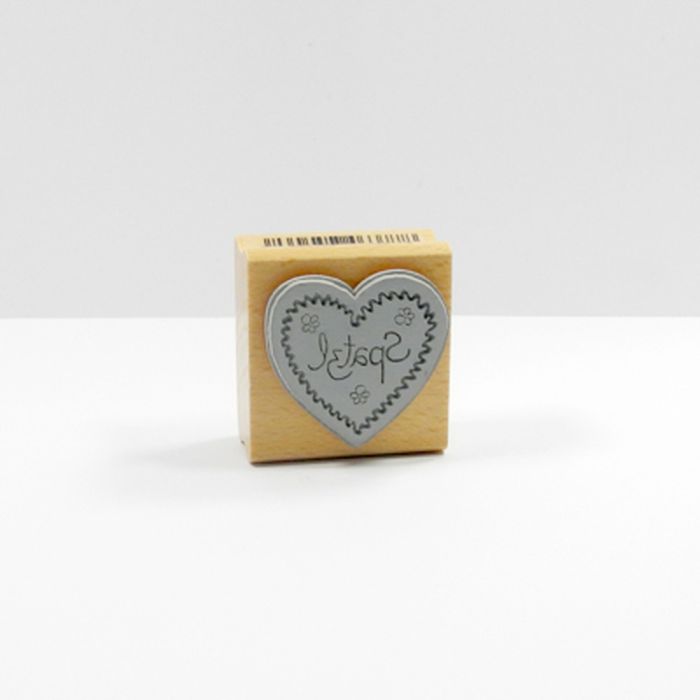 Stempel Spatzl Herz 3,6x3,6 cm, Bild 3 von 3