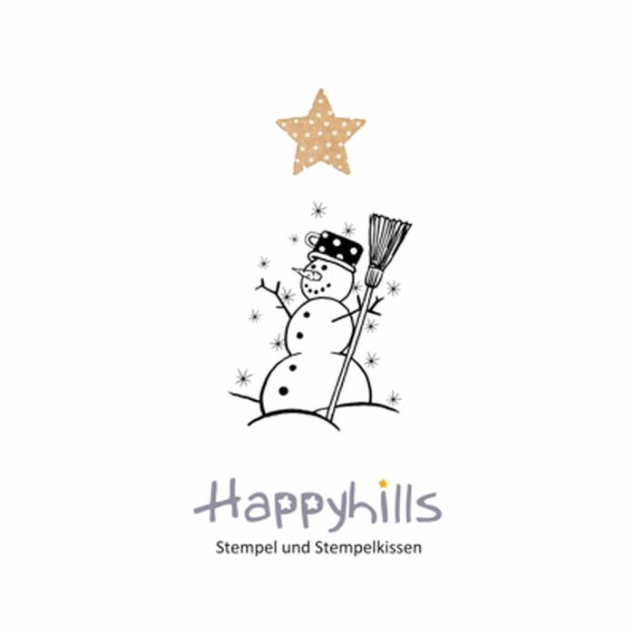 Stempel Schneemann 4,4x3,5 cm