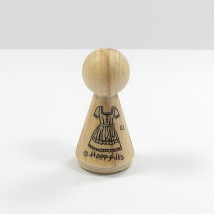 Figurenkegelstempel Dirndl 2,3 cm, Bild 2 von 3