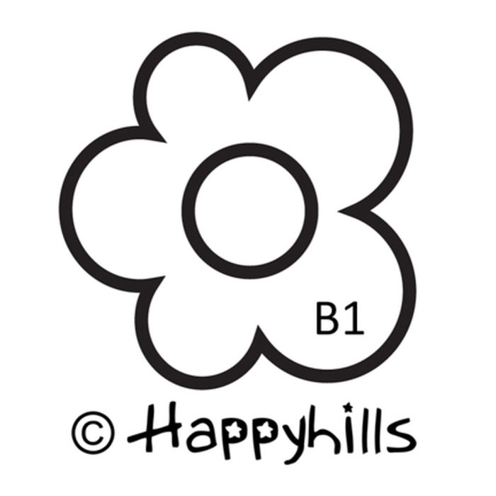 Figurenkegelstempel Blume 2,3 cm, Bild 1 von 3