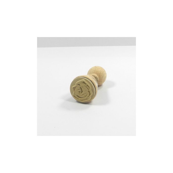 Figurenkegelstempel Rose 2,3 cm Happyhills Stempel