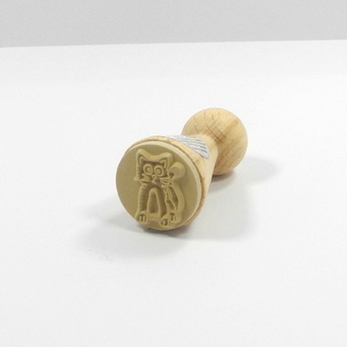 Figurenkegelstempel Katze 2,3 cm Happyhills Stempel