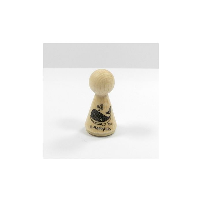 Figurenkegelstempel Wal 2,3 cm Happyhills Stempel