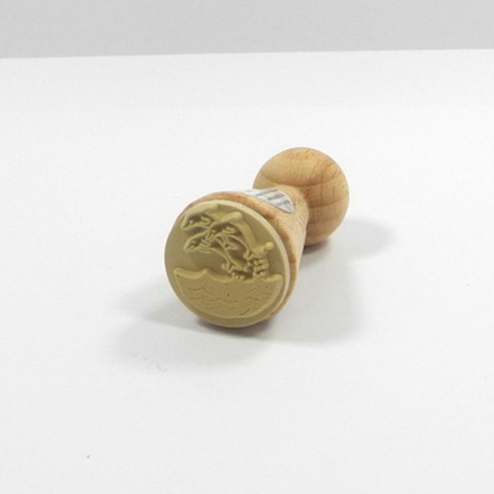 Figurenkegelstempel Delfine 2,3 cm, Bild 3 von 3