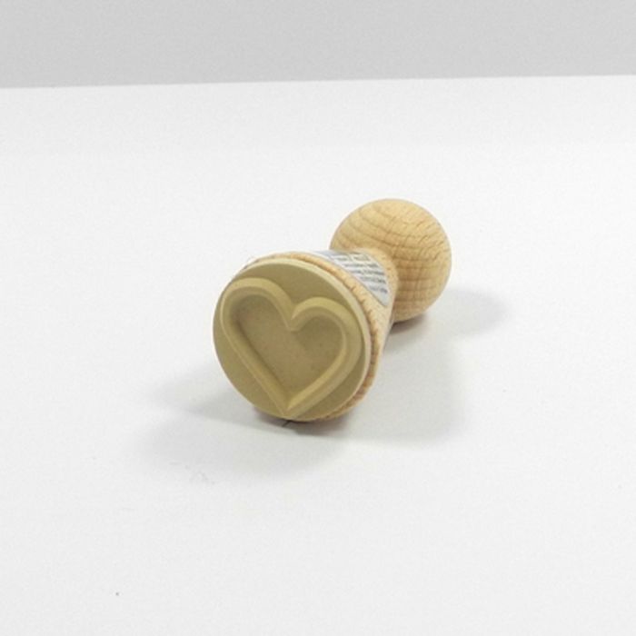 Figurenkegelstempel Herz 2,3 cm Happyhills Stempel