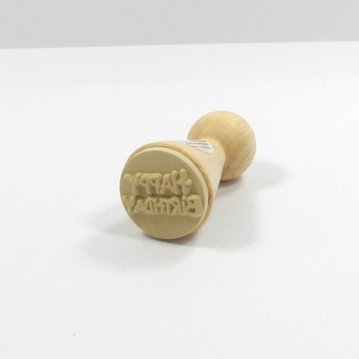 Figurenkegelstempel Happy Birthday 2,3 cm, Bild 3 von 3