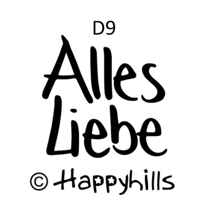 Figurenkegelstempel Alles 2,1 cm Happyhills Stempel