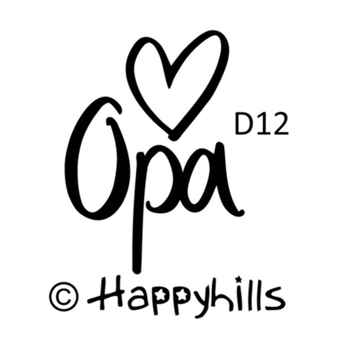 Figurenkegelstempel Opa 2,1 cm Happyhills Stempel