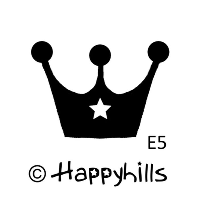 Figurenkegelstempel Krone 2,3 cm Happyhills Stempel