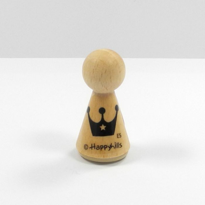 Figurenkegelstempel Krone 2,3 cm Happyhills Stempel