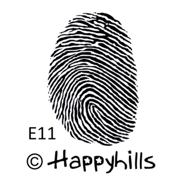 Figurenkegelstempel Fingerabdruck 2,3 cm Happyhills Stempel