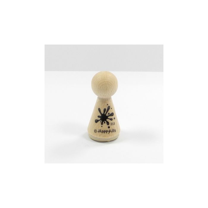 Figurenkegelstempel Klecks 2,3 cm Happyhills Stempel