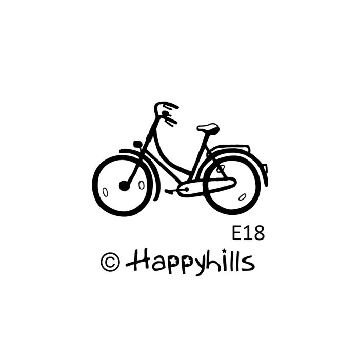 Figurenkegelstempel Fahrrad 2,3 cm, Bild 1 von 3