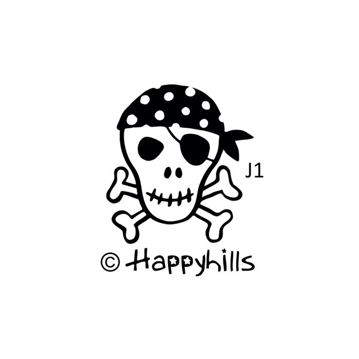 Figurenkegelstempel Pirat Totenkopf 2,3 cm, Bild 1 von 3