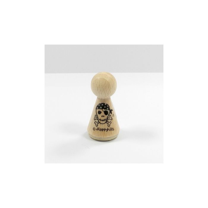 Figurenkegelstempel Pirat Totenkopf 2,3 cm, Bild 2 von 3