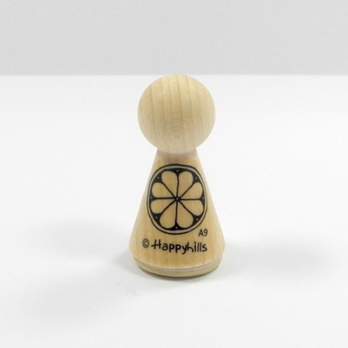 Figurenkegelstempel Ornament Klee 2,3 cm, Bild 2 von 3