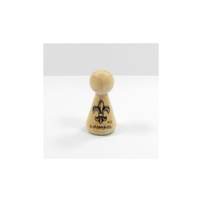 Figurenkegelstempel Ornament Lilie 2,3 cm, Bild 2 von 3