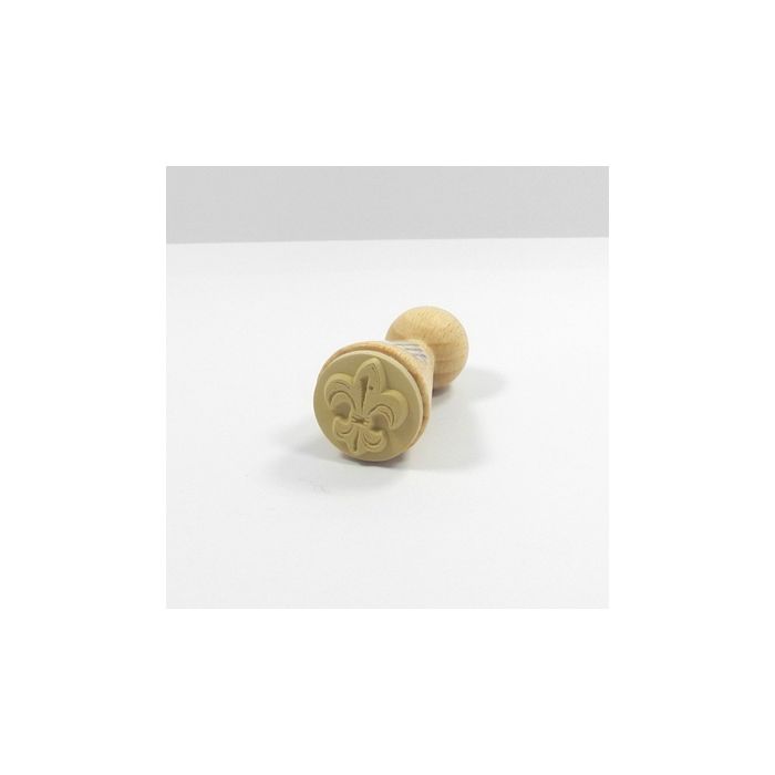 Figurenkegelstempel Ornament Lilie 2,3 cm, Bild 3 von 3