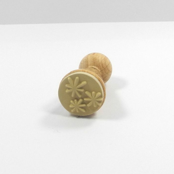 Figurenkegelstempel drei Sterne 2,3 cm Happyhills Stempel