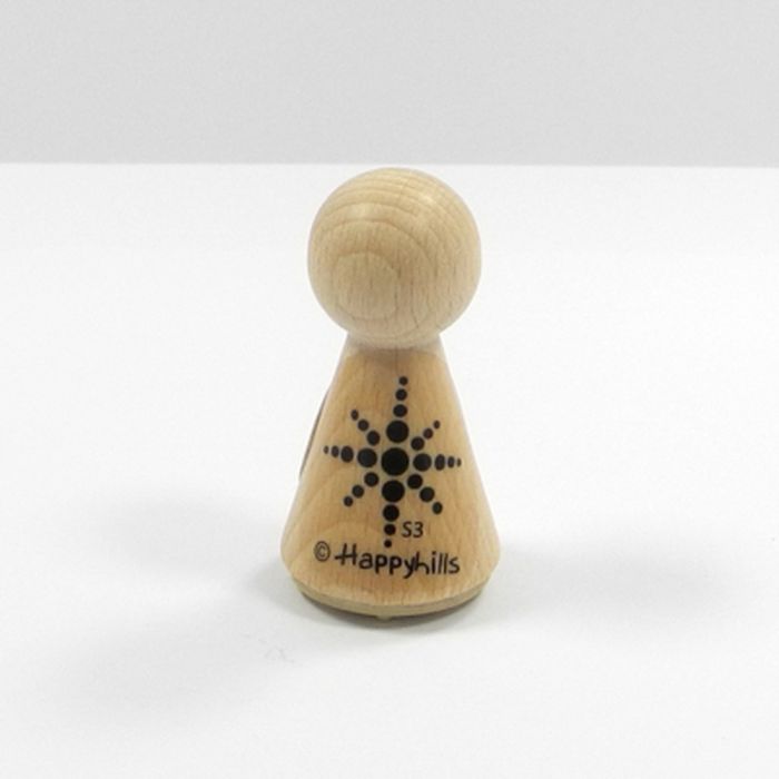 Figurenkegelstempel Stern gepunktet 2,3 cm, Bild 2 von 3