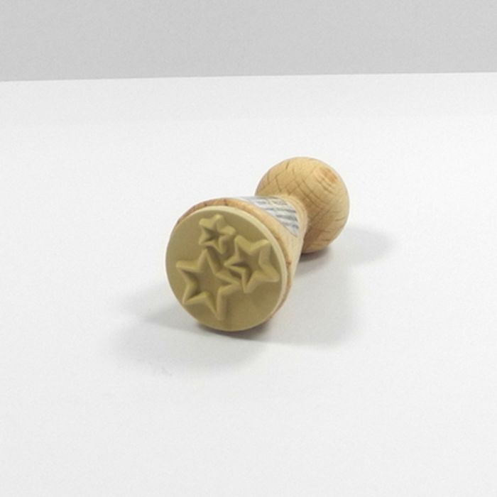 Figurenkegelstempel drei Sternchen 2,3 cm, Bild 3 von 3