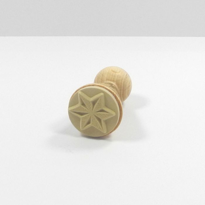 Figurenkegelstempel Windrose Stern 2,3 cm, Bild 3 von 3