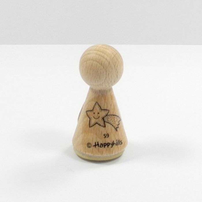 Figurenkegelstempel Stern mit Schweif 2,3 cm, Bild 2 von 3